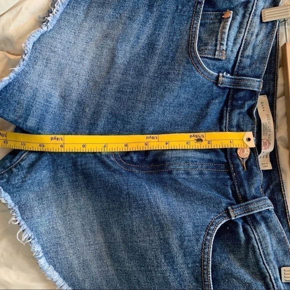Zara Premium Wash High Waist Shorts - Picture 5 of 7